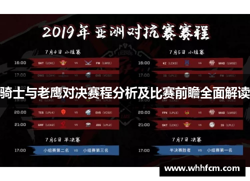 骑士与老鹰对决赛程分析及比赛前瞻全面解读